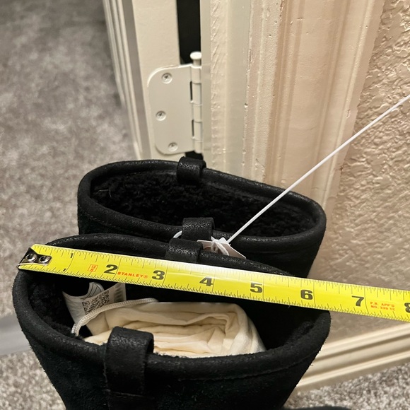 UGG Soleil Tall Black Suede wedge boots with wedge size 7 S05 - Picture 7 of 7